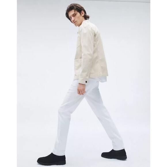 Rag & Bone Fit 2 Slim Jean White Mid Rise Size 31 - Picture 3 of 10